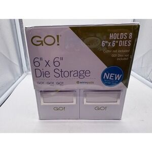 AccuQuilt GO! 6x6 Die Storage Organizer Box Holds 8 Dies Brand New Sealed A